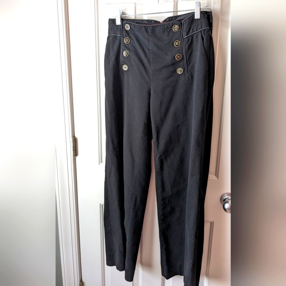 Elevenses Anthropologie wide leg sailor trouser